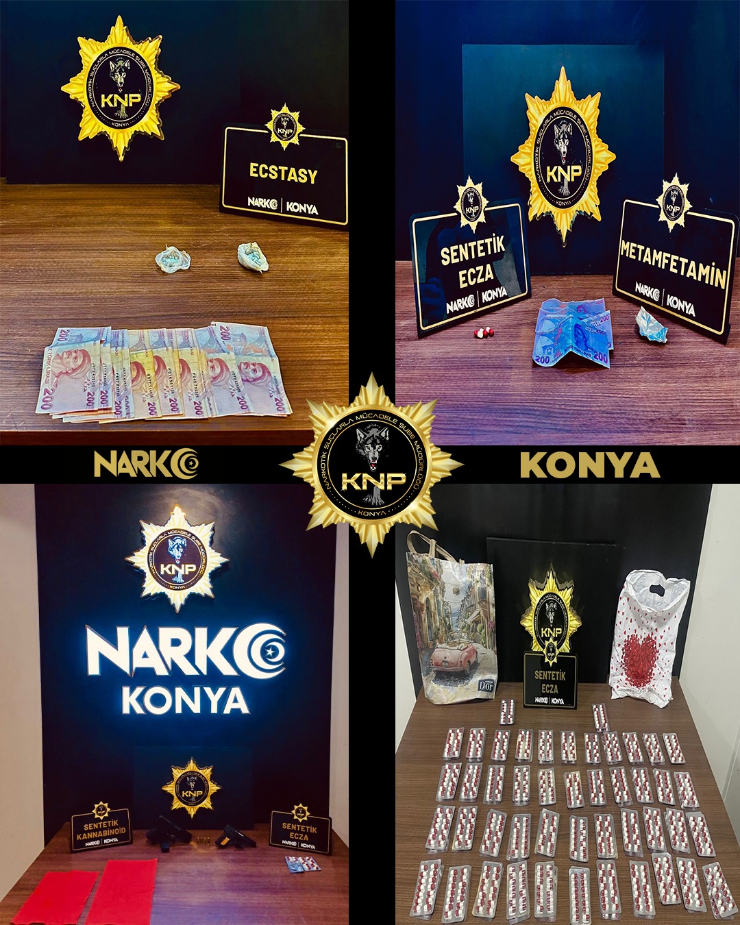 KONYA’DA UYUŞTURUCUYA GEÇİT YOK: 82 OPERASYONDA 68 TUTUKLAMA - Görsel 1