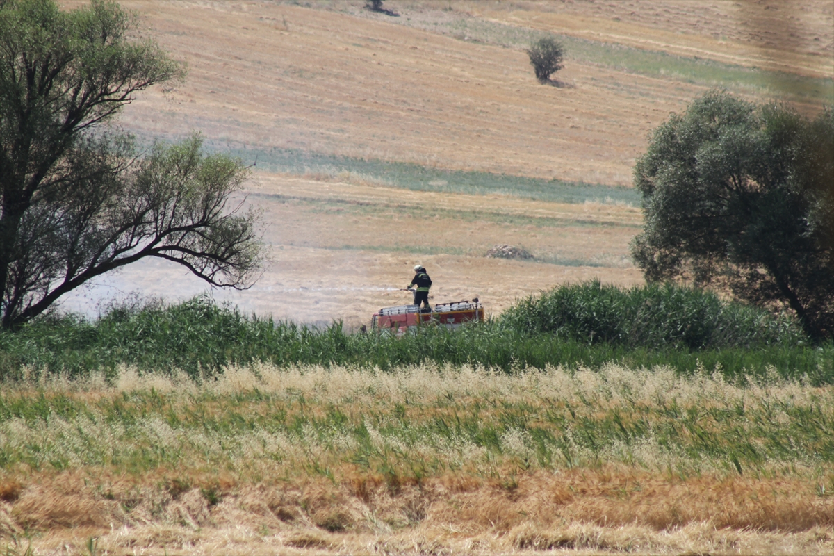 Beyşehir'de biçerdöverde çıkan yangın söndürüldü - Görsel 2