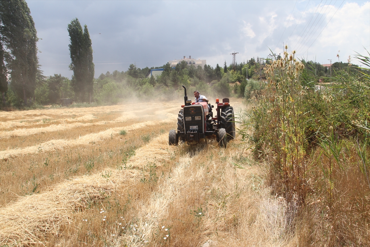 Konya'da ekin tarlasında çıkan yangın büyümeden söndürüldü - Görsel 10