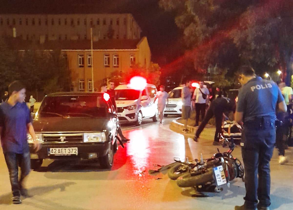 Seydişehir'de Motosiklet ile Otomobil Çarpıştı: 2 Yaralı - Görsel 4
