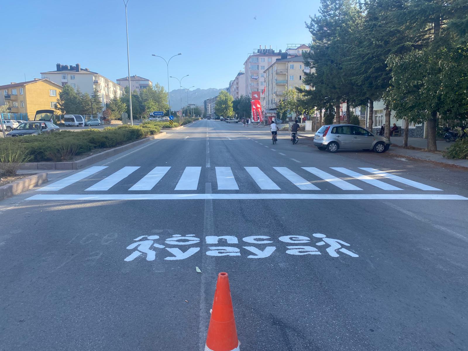 YAYA GEÇİTLERİ BOYANIYOR  - Görsel 2