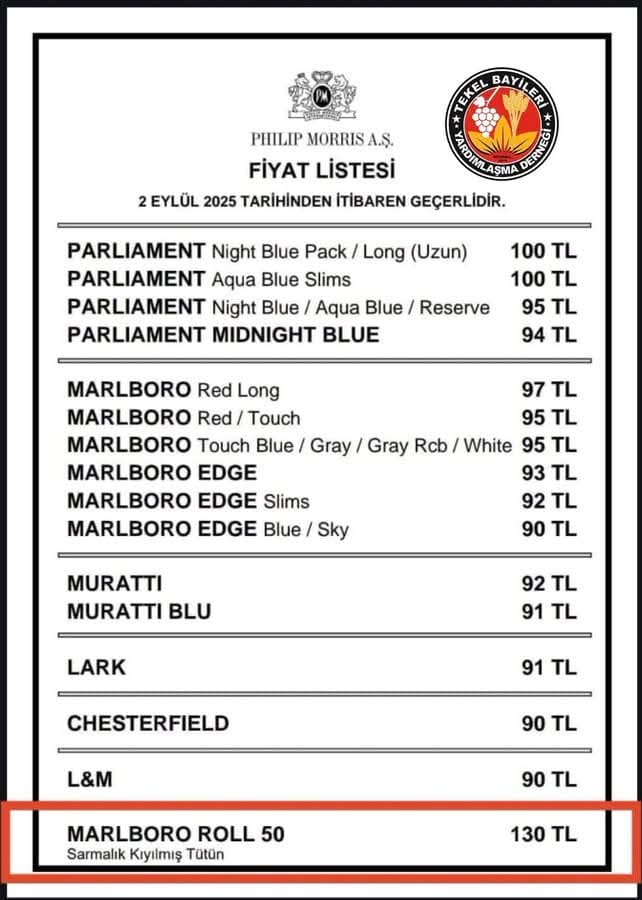 Philip Morris Grubu Sigaralara Zam Geldi! Yeni Fiyatlar Açıklandı - Görsel 1