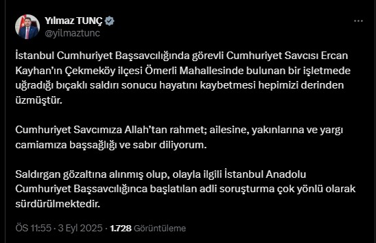 İstanbul Savcısı Ercan Kayhan, Restoranda Saldırı Sonucu Hayatını Kaybetti - Görsel 5