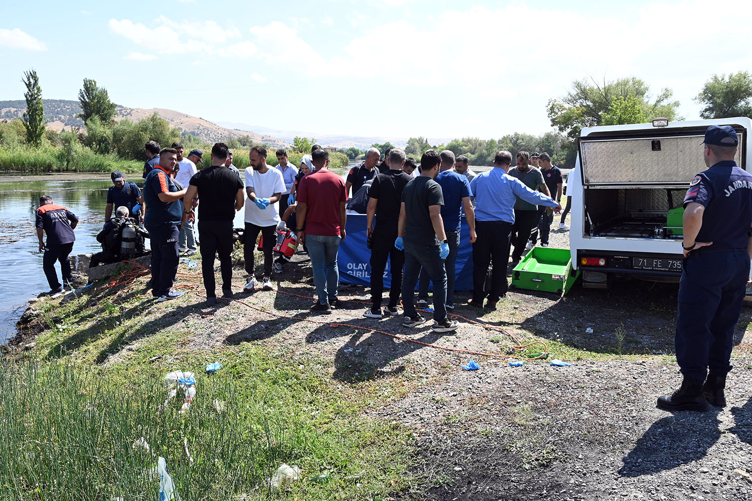 Kızılırmak'a düşen arkadaşını kurtarmak isterken birlikte boğuldular - Görsel 7