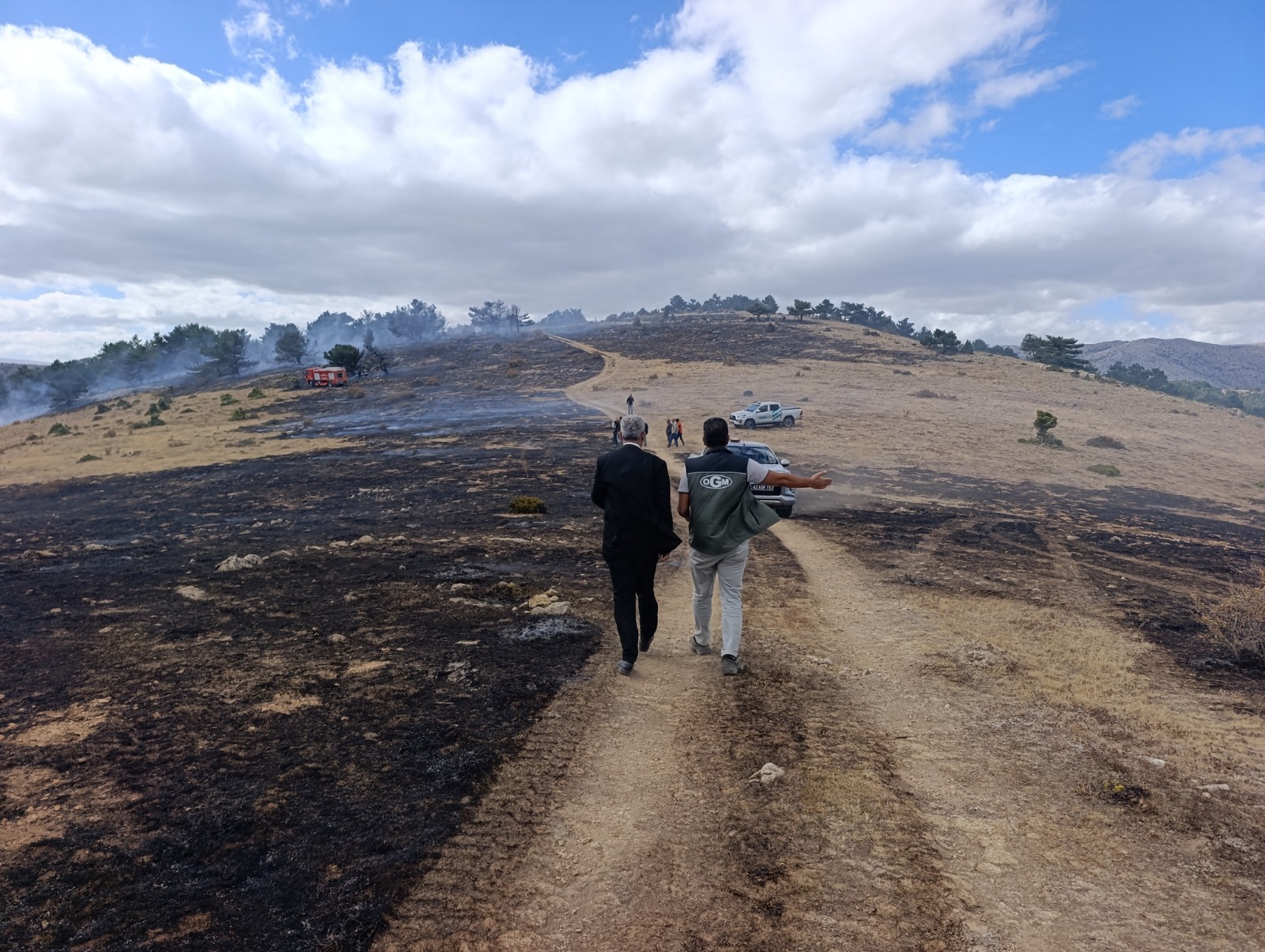 Konya'nın Kadınhanı ilçesinde orman yangını kontrol altına alındı - Görsel 2