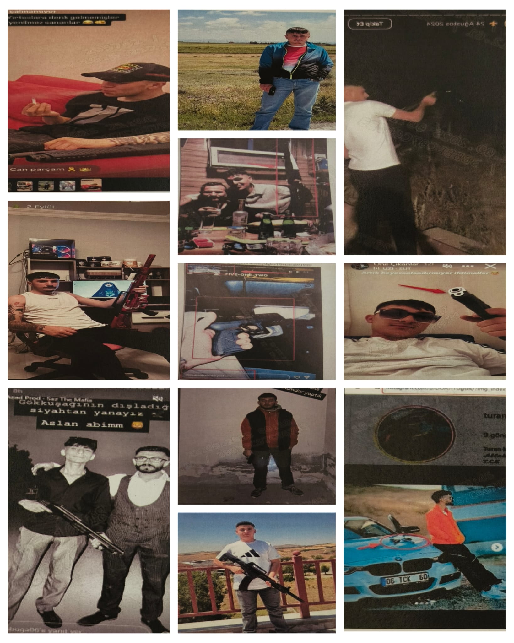 ANKARA - Sosyal medyada silahlı paylaşım yapan 23 şüpheli yakalandı - Görsel 5