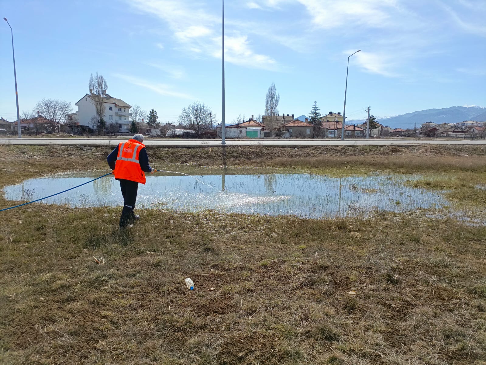 SEYDİŞEHİR BELEDİYESİNDEN  LARVASİT İLAÇLAMA ÇALIŞMASI - Görsel 8