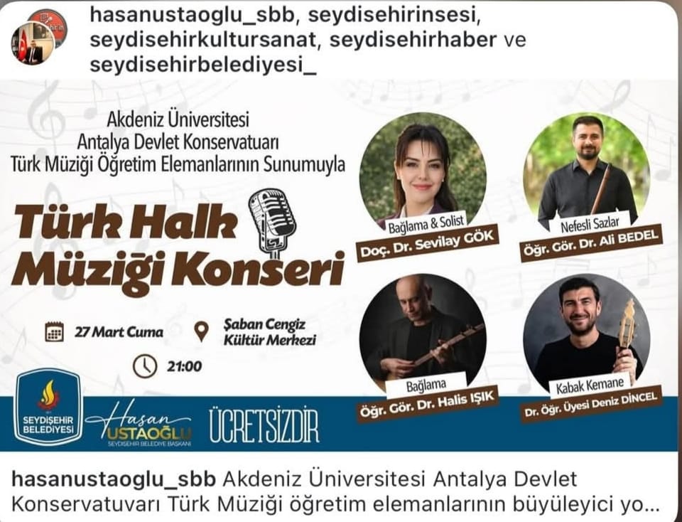 Seydişehir Türkülerle Yankılandı: Anadolu’nun Kalbi Şaban Cengiz’de Attı! - Görsel 1