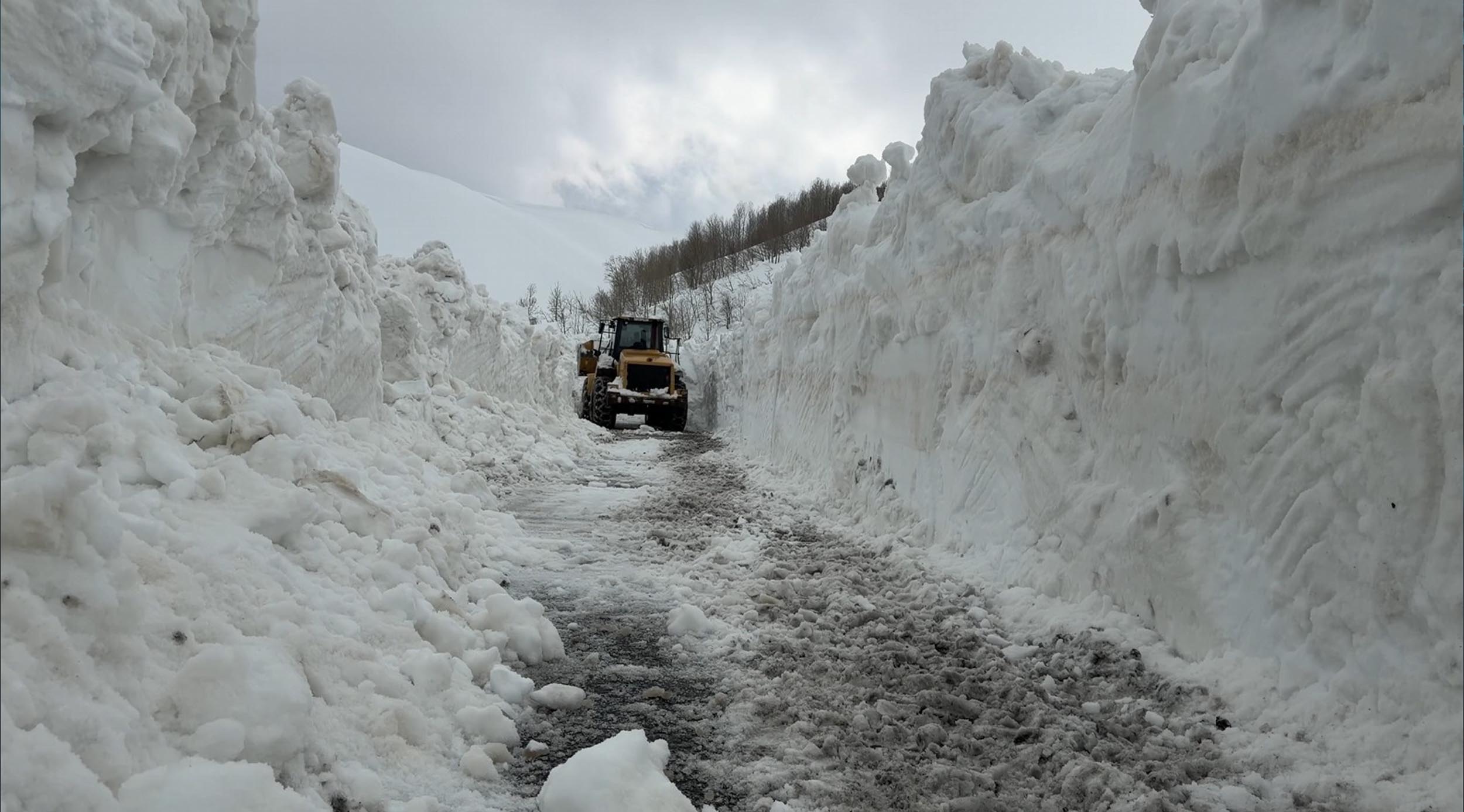 Muş'ta nisan ayı ortasında karla mücadele - Görsel 5