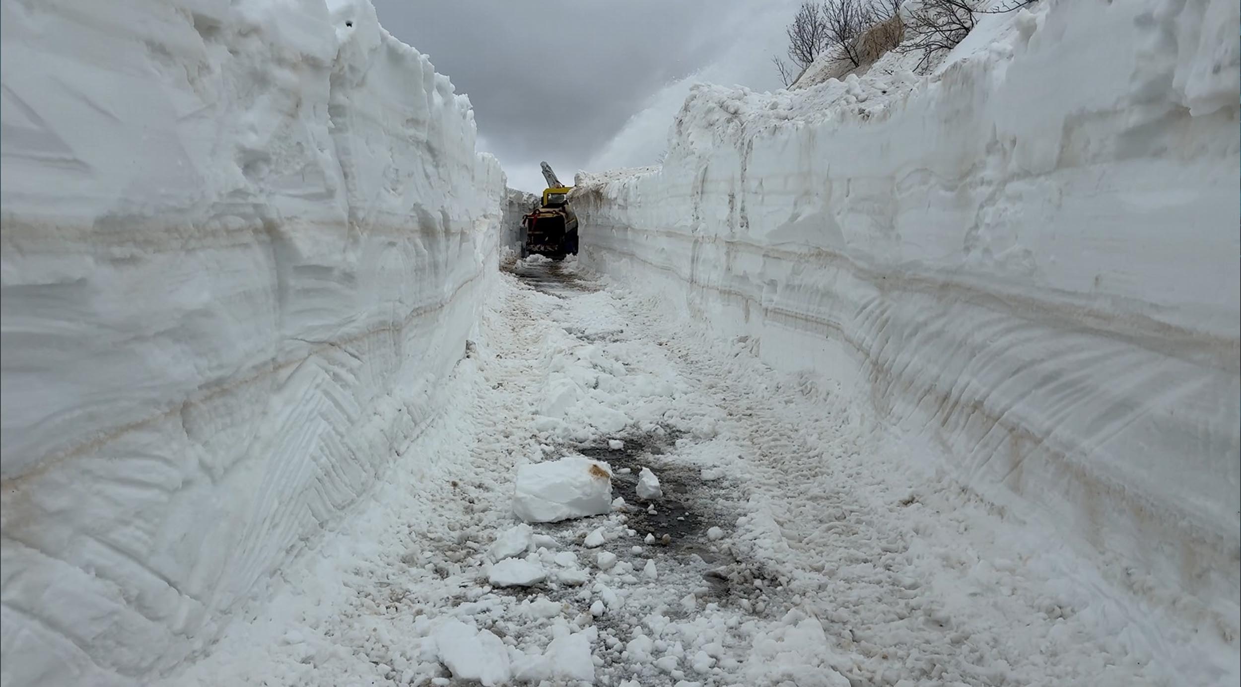 Muş'ta nisan ayı ortasında karla mücadele - Görsel 7