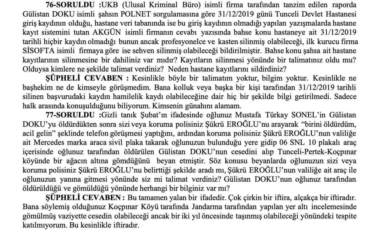 Gülistan Doku soruşturmasında sıcak gelişme! Vali Tuncay Sonel tutuklandı - Görsel 1