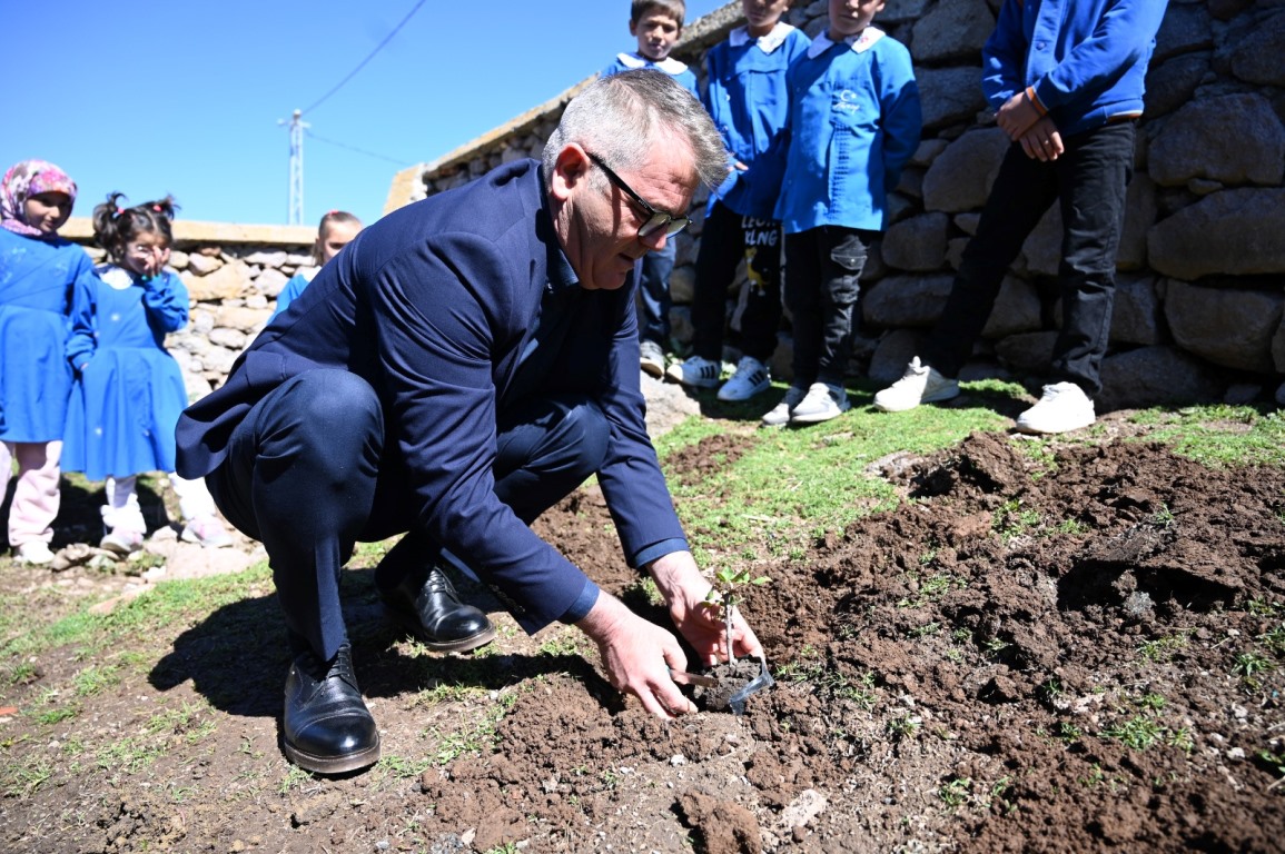 BELEDİYEDEN OKUL BAHÇELERİNE  GÜL  - Görsel 9