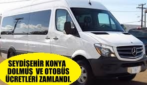 SEYDİŞEHİR KONYA  SEFERLERİ ZAMLANDI