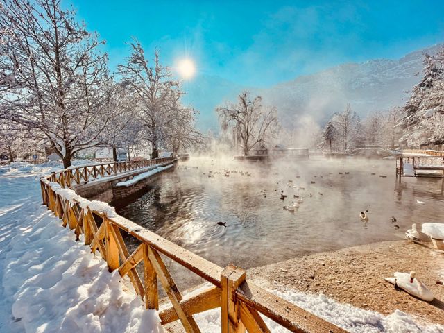 KUĞULU PARKTAN MUHTEŞEM  KIŞ MANZARASI