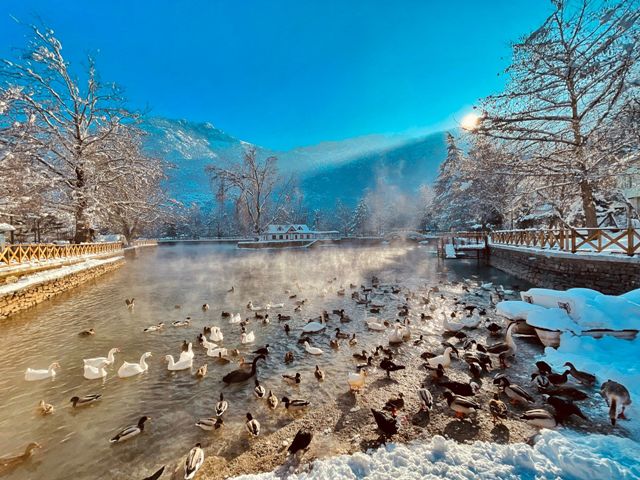 KUĞULU PARKTAN MUHTEŞEM  KIŞ MANZARASI