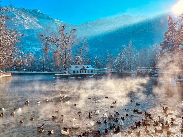 KUĞULU PARKTAN MUHTEŞEM  KIŞ MANZARASI