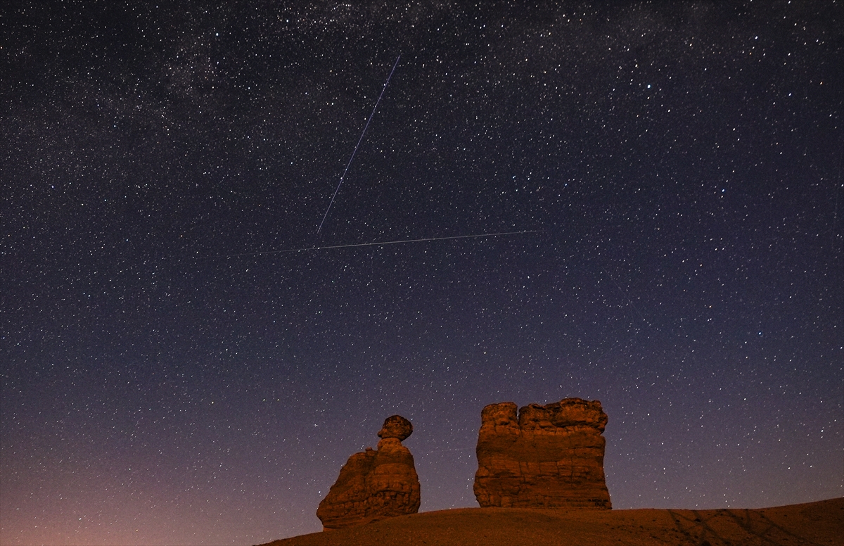Perseid meteor yağmuru Konya'da görüntülendi