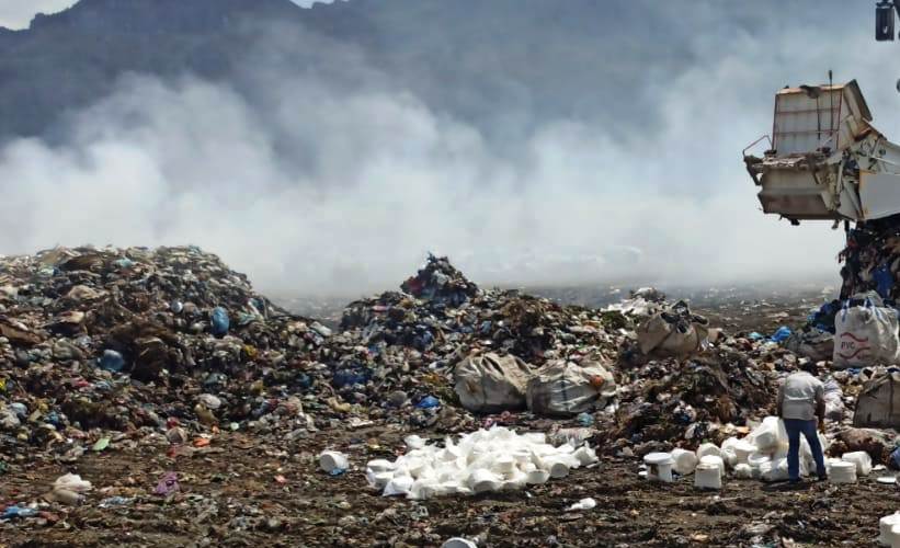 Seydişehir çöplüğü  uzun zamandır yanıyor