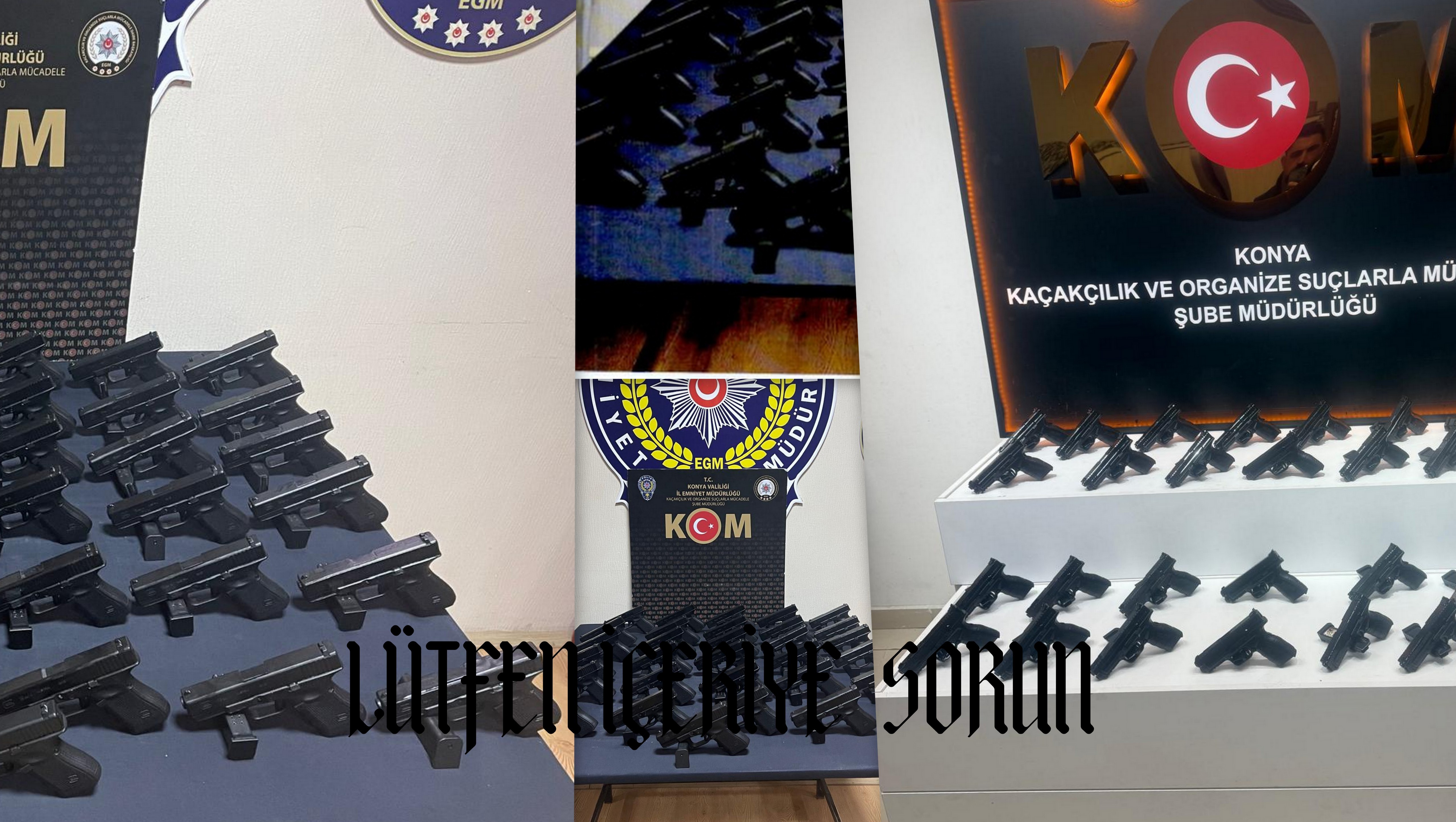 KONYA’DA SİLAH KAÇAKÇILARINA DARBE: ÇOK SAYIDA SİLAH VE PARÇA ELE GEÇİRİLDİ