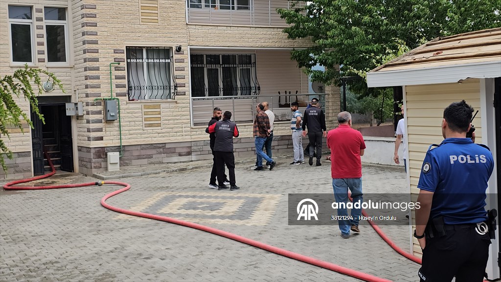 Konya'da iki katlı evde çıkan yangın söndürüldü