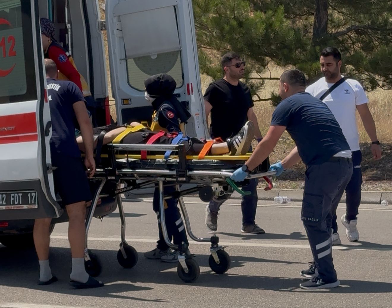 Seydişehir'de Meydana Gelen Motosiklet Kazasında İki Genç Yaralandı