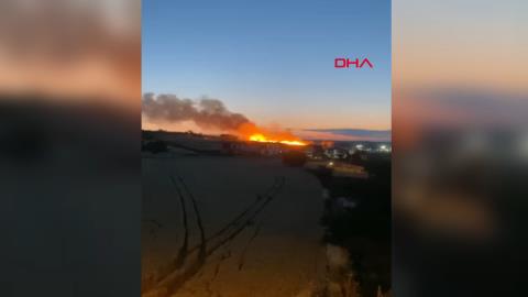 Tekirdağ - Düğünde atılan havai fişek, ekili buğday tarlasını yaktı