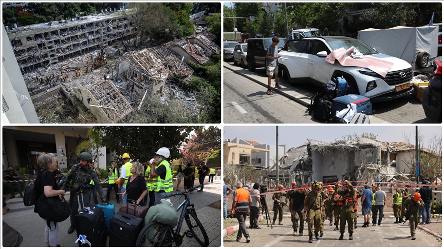 İsrailliler, ülkelerinin Gazze ve Lübnan'da yol açtığı yıkımın benzerini Tel Aviv'de görüyor