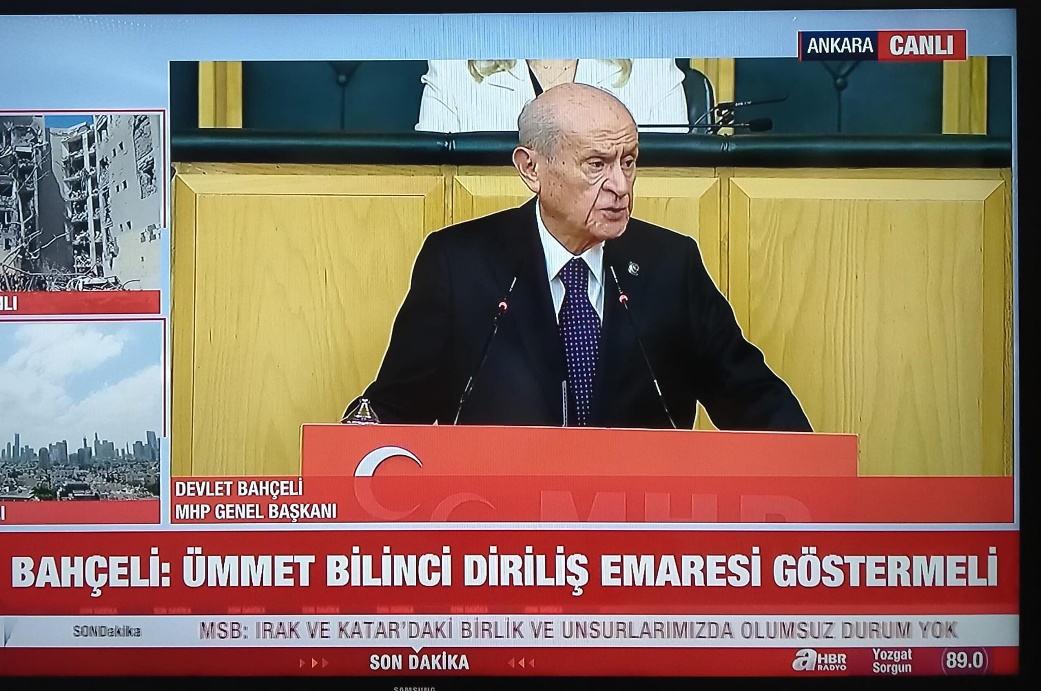 Bahçeli: İsrail terör devletine karşı ortak bir direniş hattı kurulmalıdır