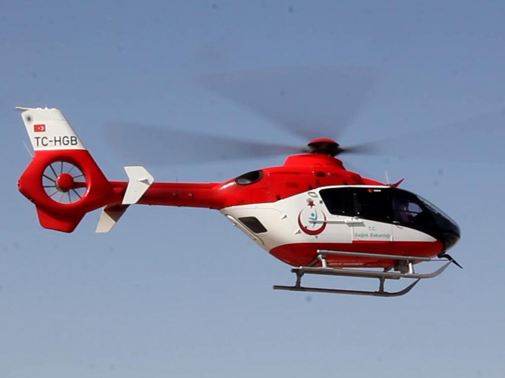 Seydişehir'de kalp krizi geçiren hasta hava ambulansı ile Konya'ya sevk edildi