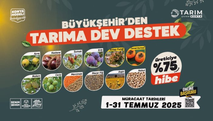 Konya Büyükşehir tarımsal destek başvurusu 2025 I TIKLA, BAŞVUR
