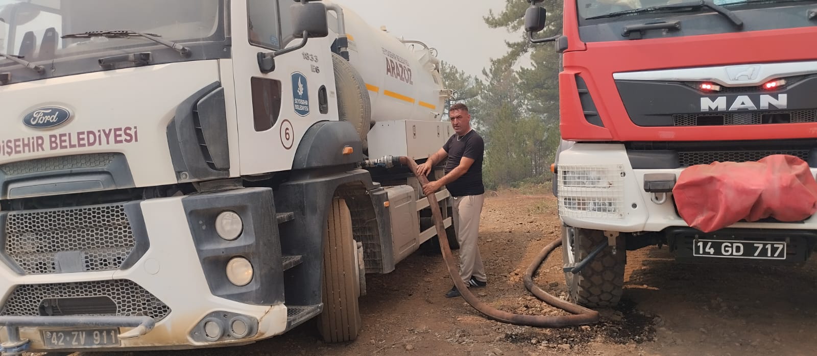 SEYDİŞEHİR BELEDİYESİ’NDEN BURSA’DA ÇIKAN YANGINA DESTEK 