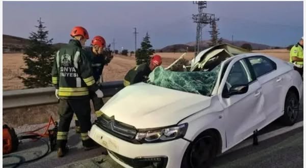 Konya-Beyşehir Yolunda Feci Kaza: Genç Yaşamını Yitirdi, Baba Yaralandı