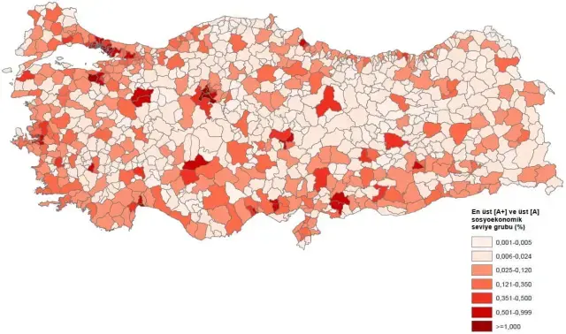 Türkiye'nin en yoksul ve en zengin ilçeleri belli oldu