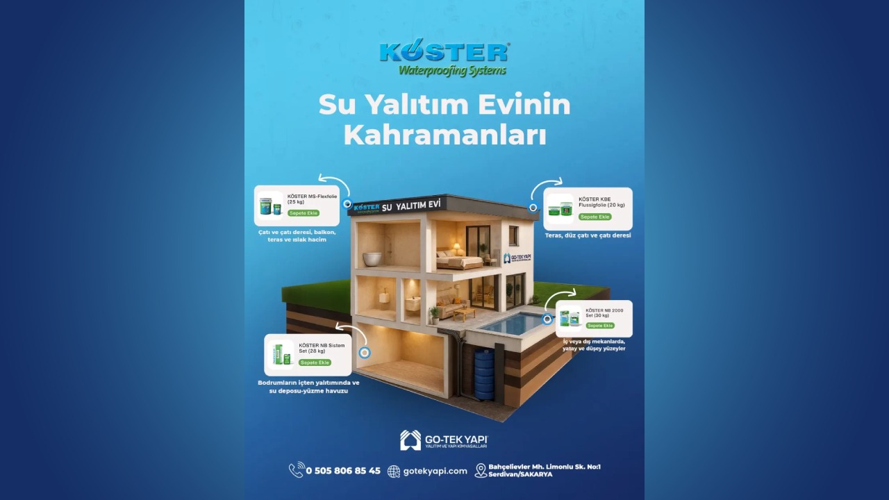 Yeni Nesil Su Yalıtım TeknolojileriGo-Tek Yapı’da