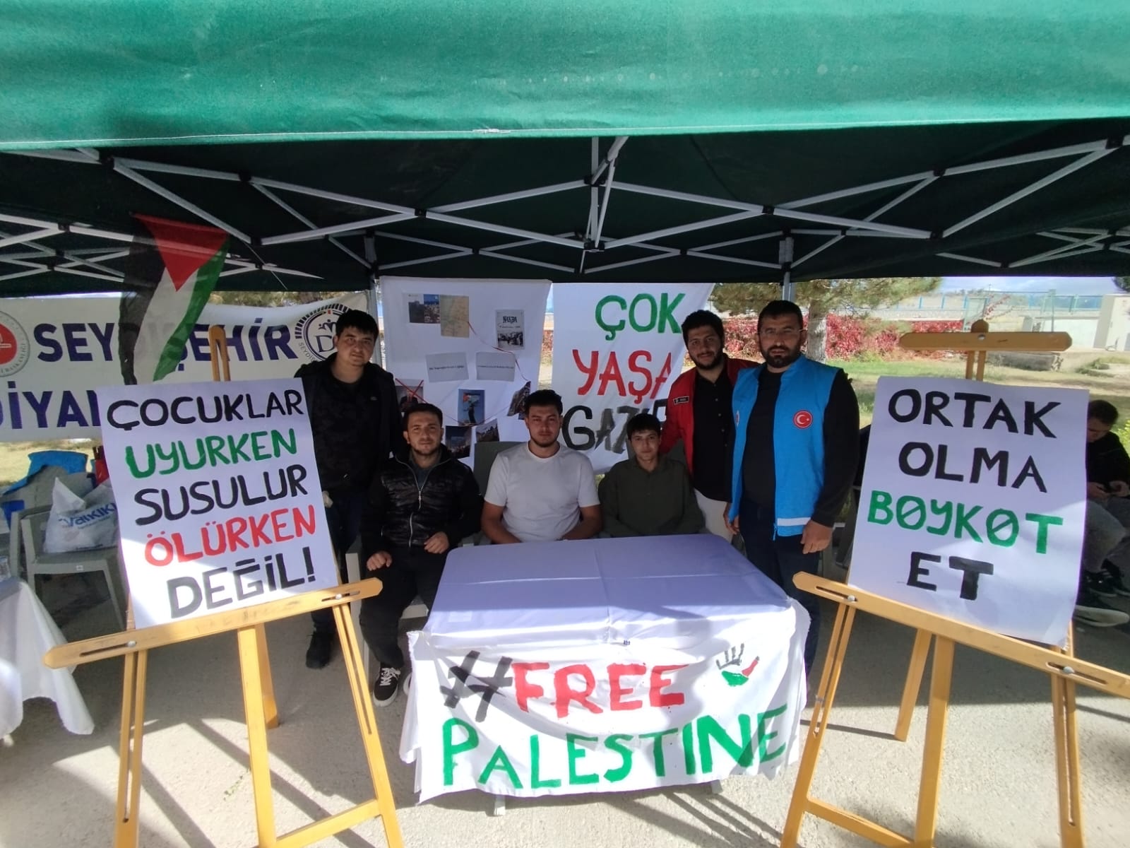 SEYDİŞEHİR DİYANET GENÇLİK:SESSİZ KALMAYACAĞIZ; GAZZE'NİN SESİ OLACAĞIZ