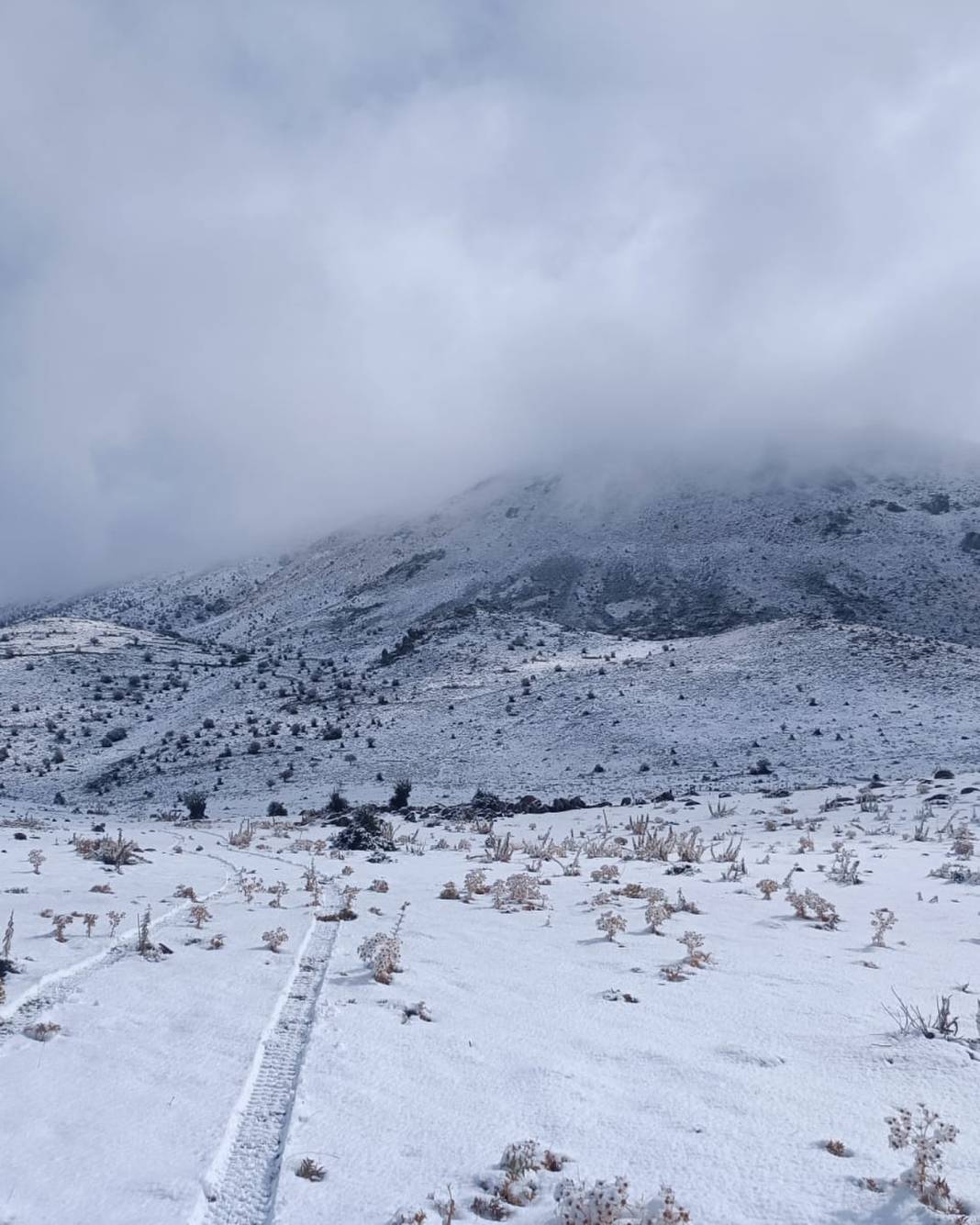 Seydişehirde erken kış! Dört bir yandan kar kareleri geliyor