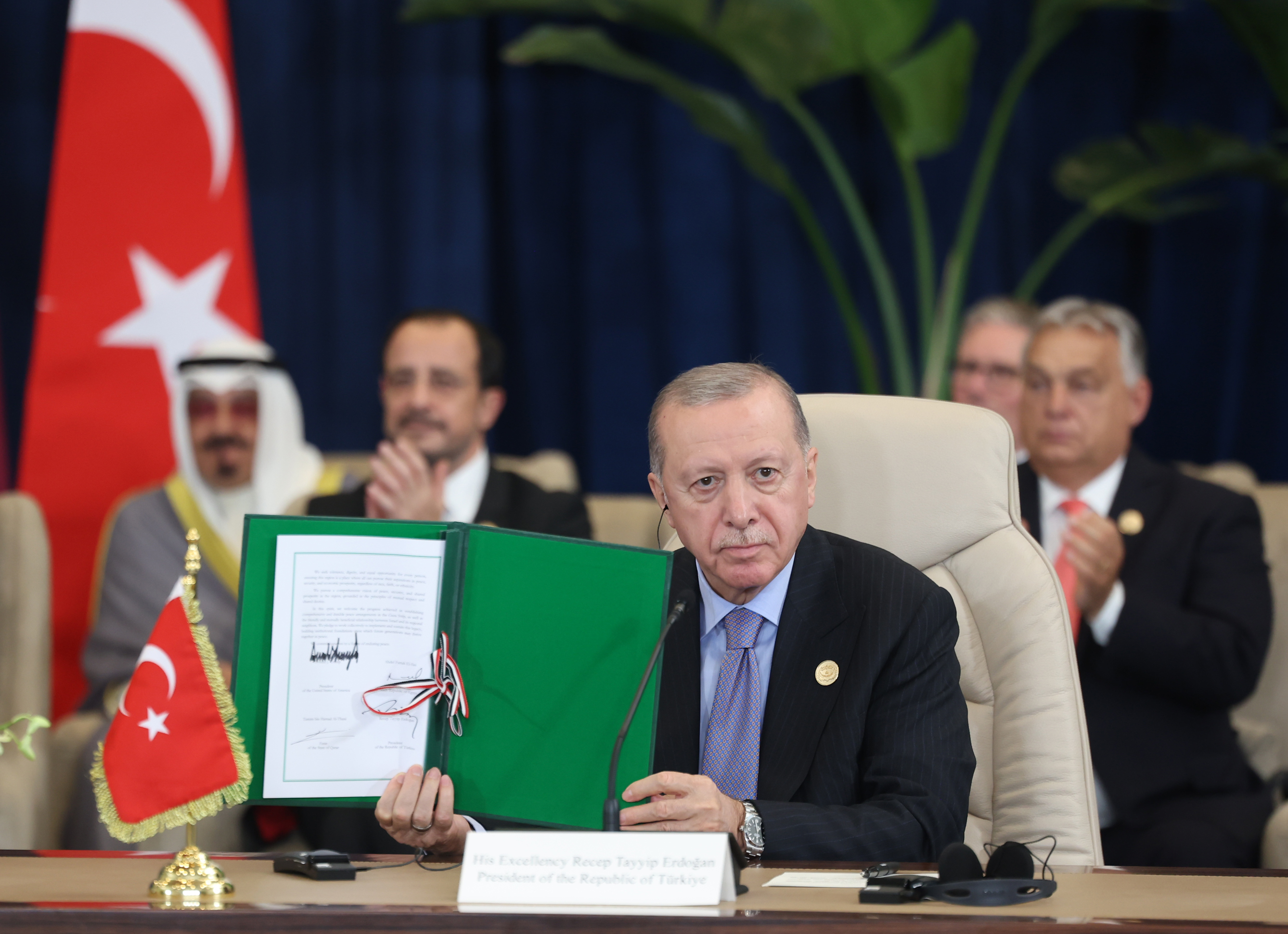 Cumhurbaşkanı Erdoğan, ‘Barış için Şarm El-Şeyh Zirvesi’ne katıldı