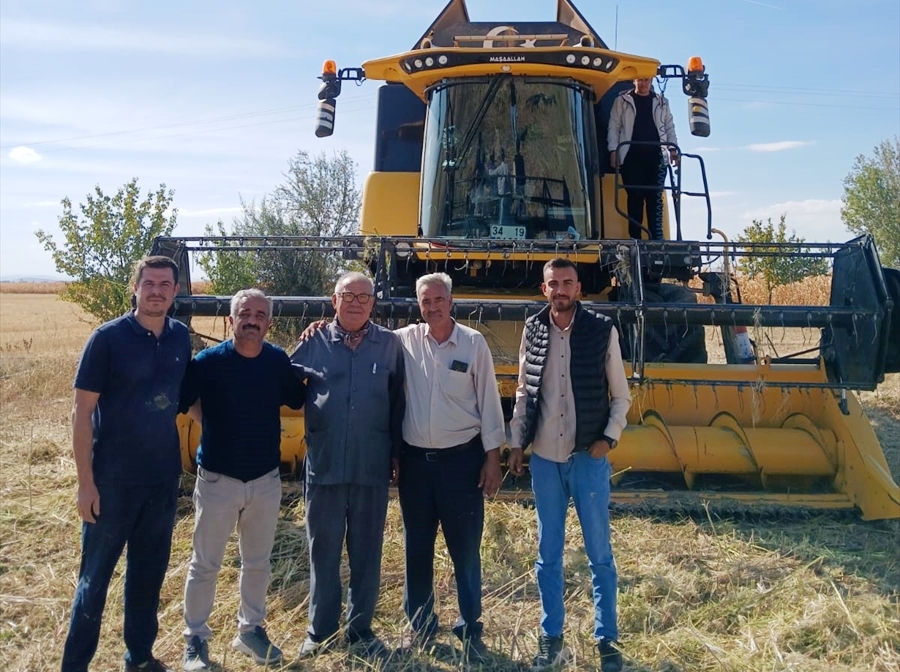 Konya'da endüstriyel kenevirin hasadı başladı