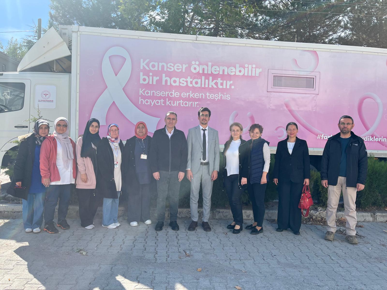 Ortakaraören'de Meme Kanseri Farkındalık Ziyareti