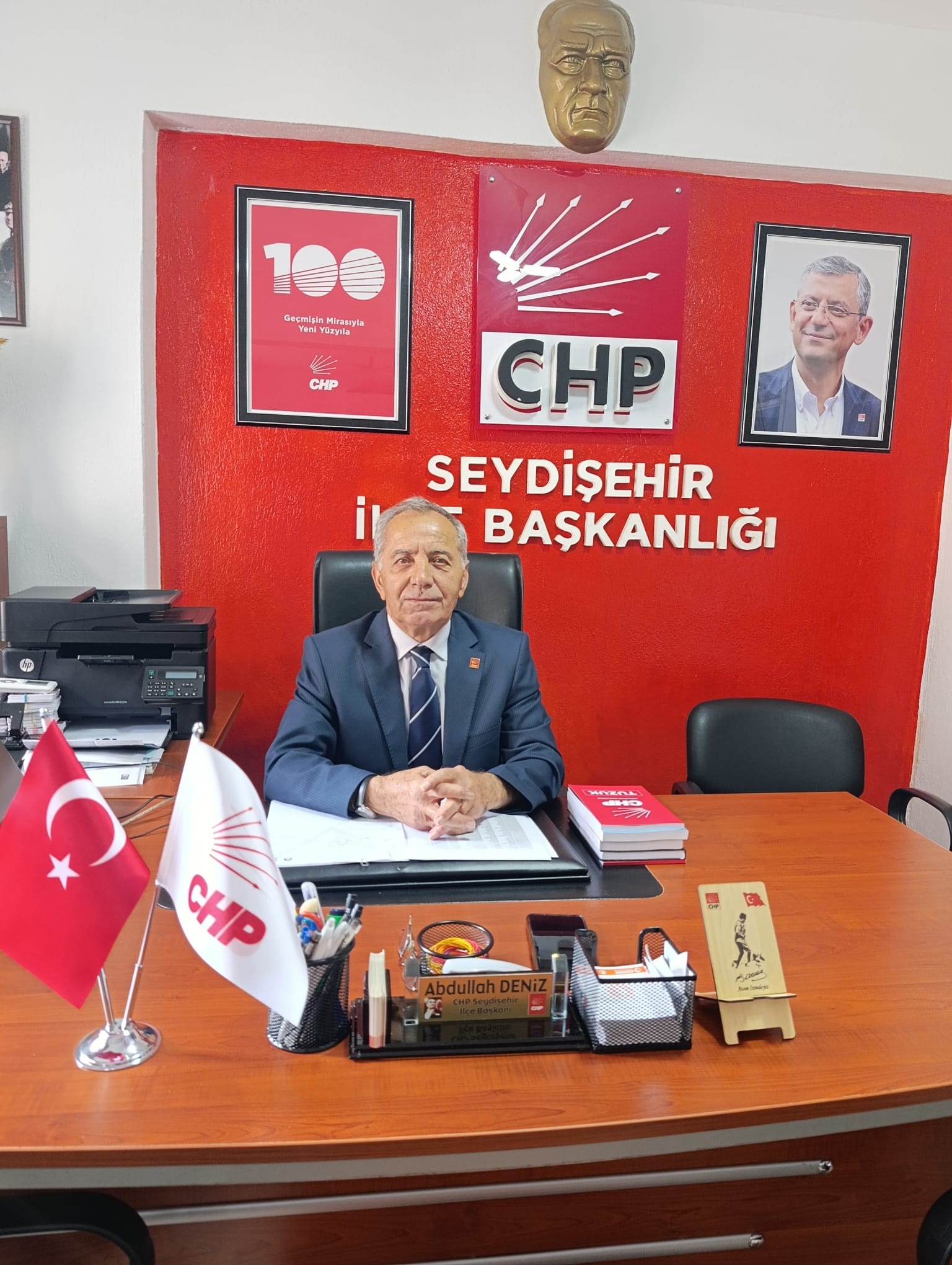 CHP  İLÇE  BAŞKANINDAN 29  EKİM CUMMHURİYET  BAYRAMI MESAJI