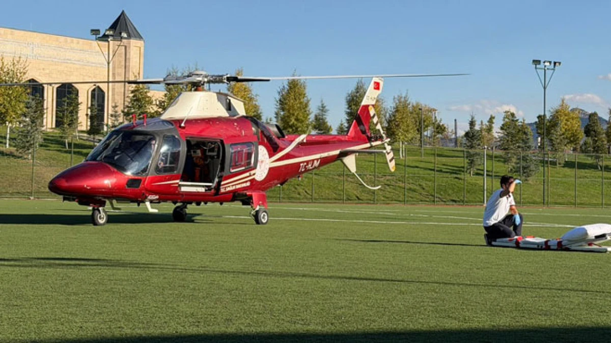 Seydişehir'de Kalp Krizi Geçiren Vatandaş Hava Ambulansı ile Konya'ya Sevk Edildi