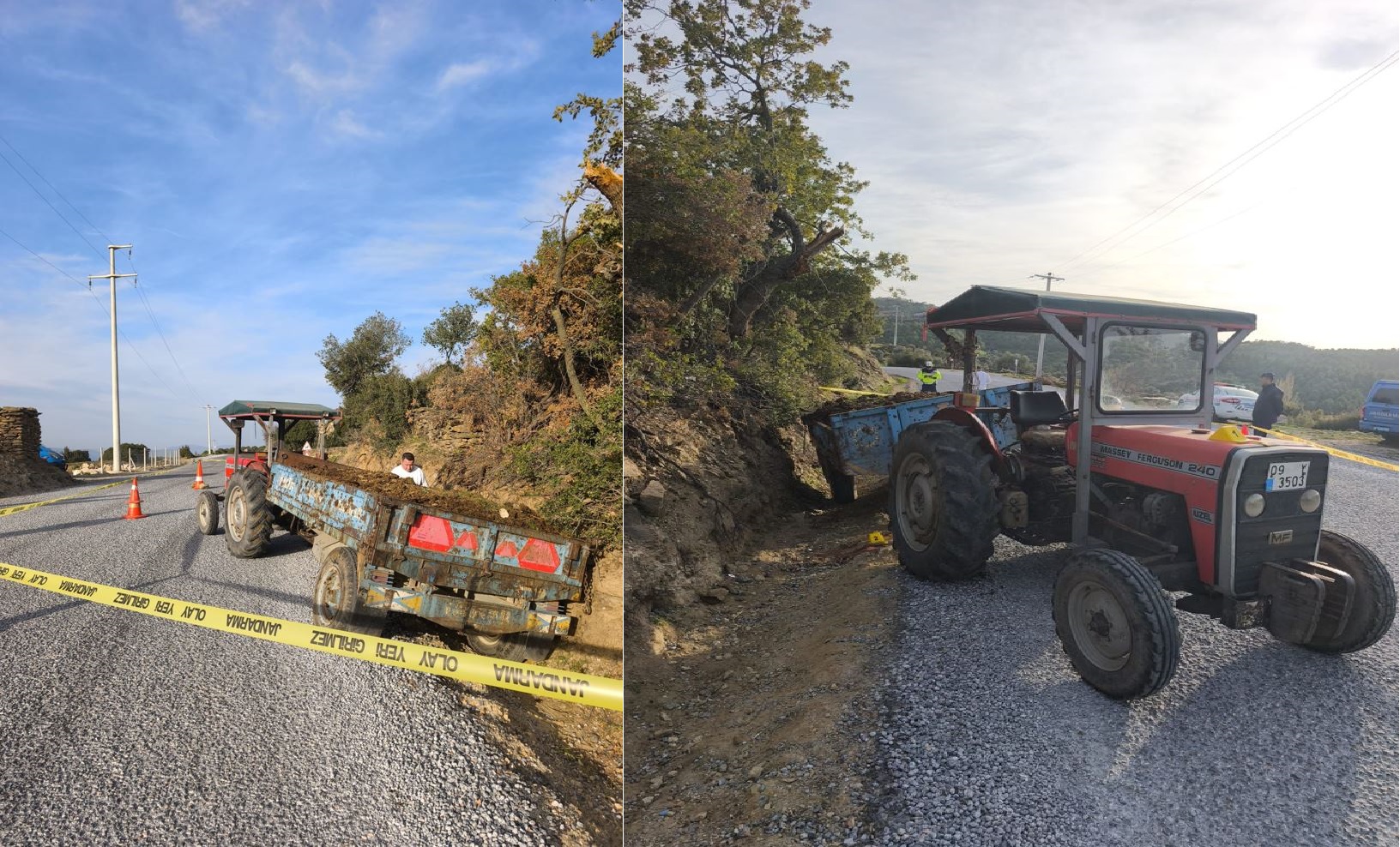Dedesinin sürdüğü traktörden düşüp, tekerin altında kalan çocuk, hayatını kaybetti
