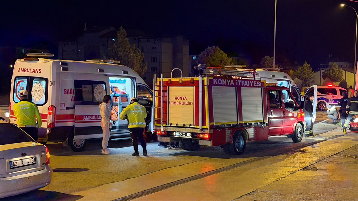 Seydişehir'de Meydana Gelen Trafik Kazasında 1'i Çocuk 3 Kişi Yaralandı
