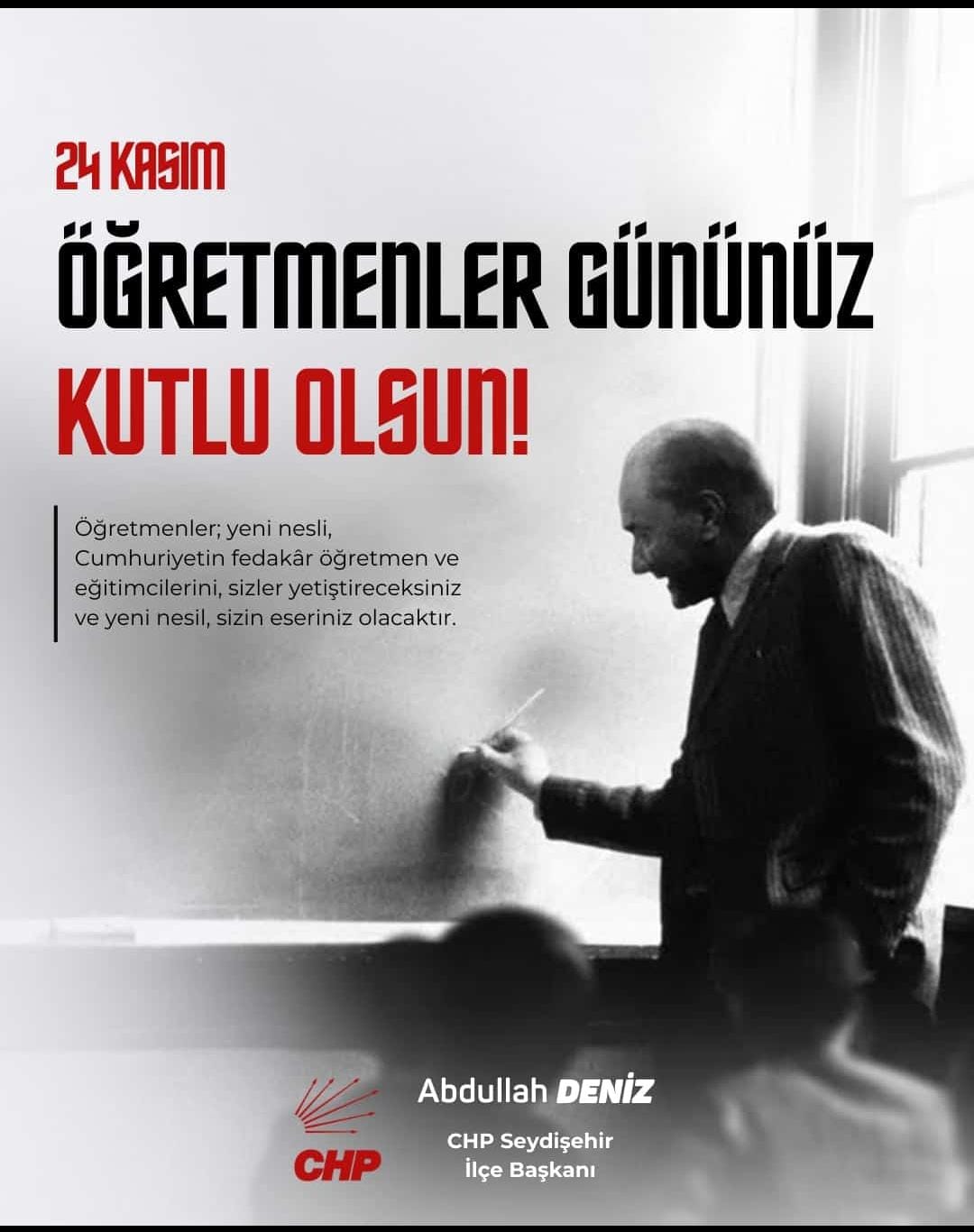 Bugün 24 Kasım Öğretmenler Günü.