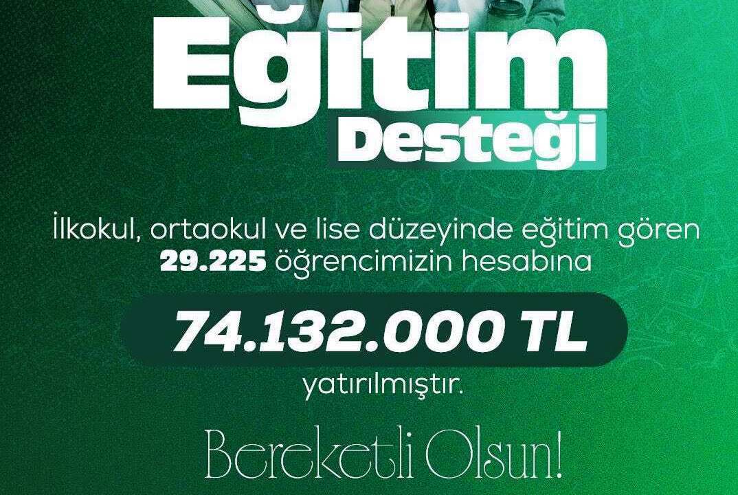 Konya Büyükşehir’den 29 bin öğrenciye eğitim desteği ödemesi