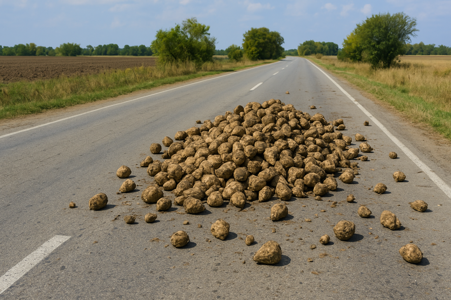 Yola Düşen Pancar, Hayata Düşen Risktir! Uzmanlar Uyarıyor: "Yükünüzü Emniyetli Bağlayın"