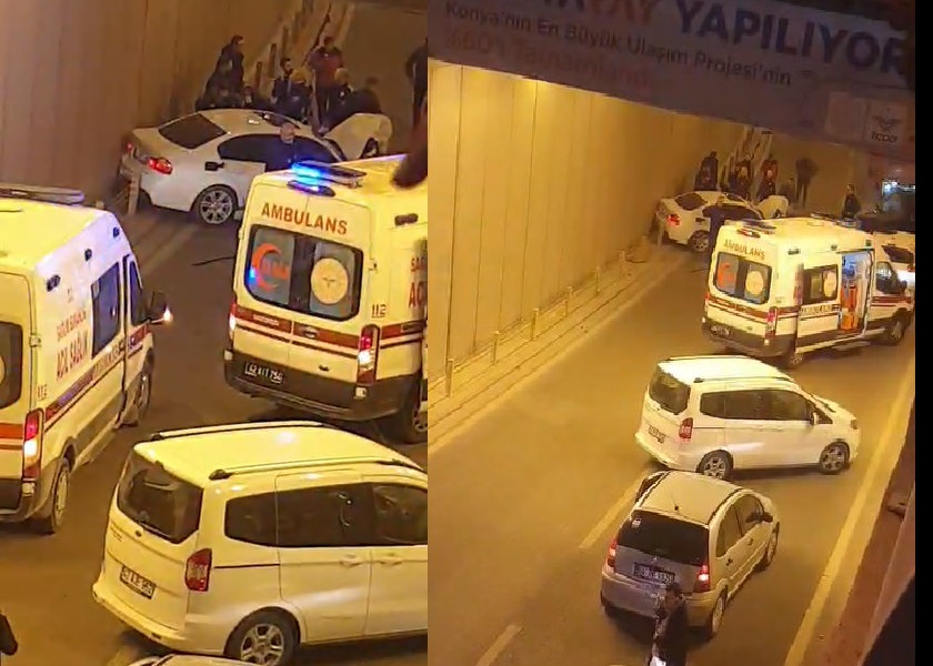 Konya'da Ters Yönden Giren Sürücü Zincirleme Kazaya Neden Oldu: 5 Yaralı