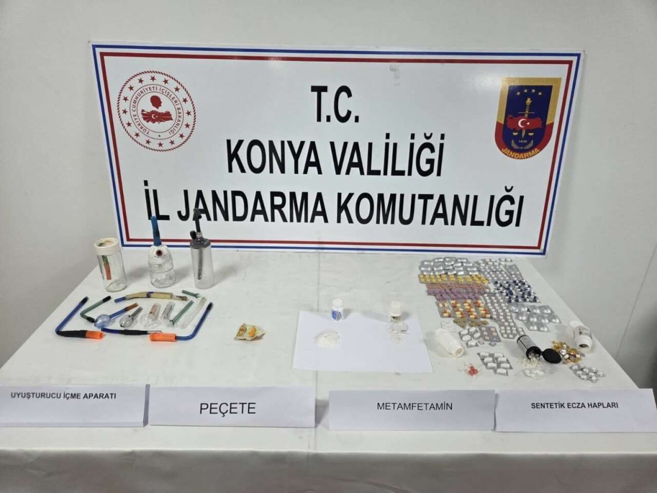 Konya’da Jandarmadan uyuşturucu operasyonları