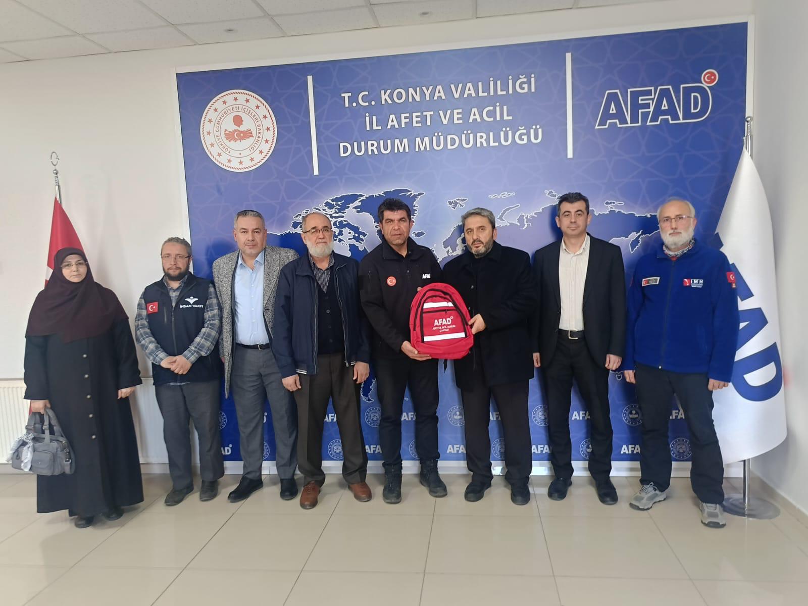 AFAD Konya İl Müdürlüğü ve İnsan Vakfı Arasında Protokol İmzalandı