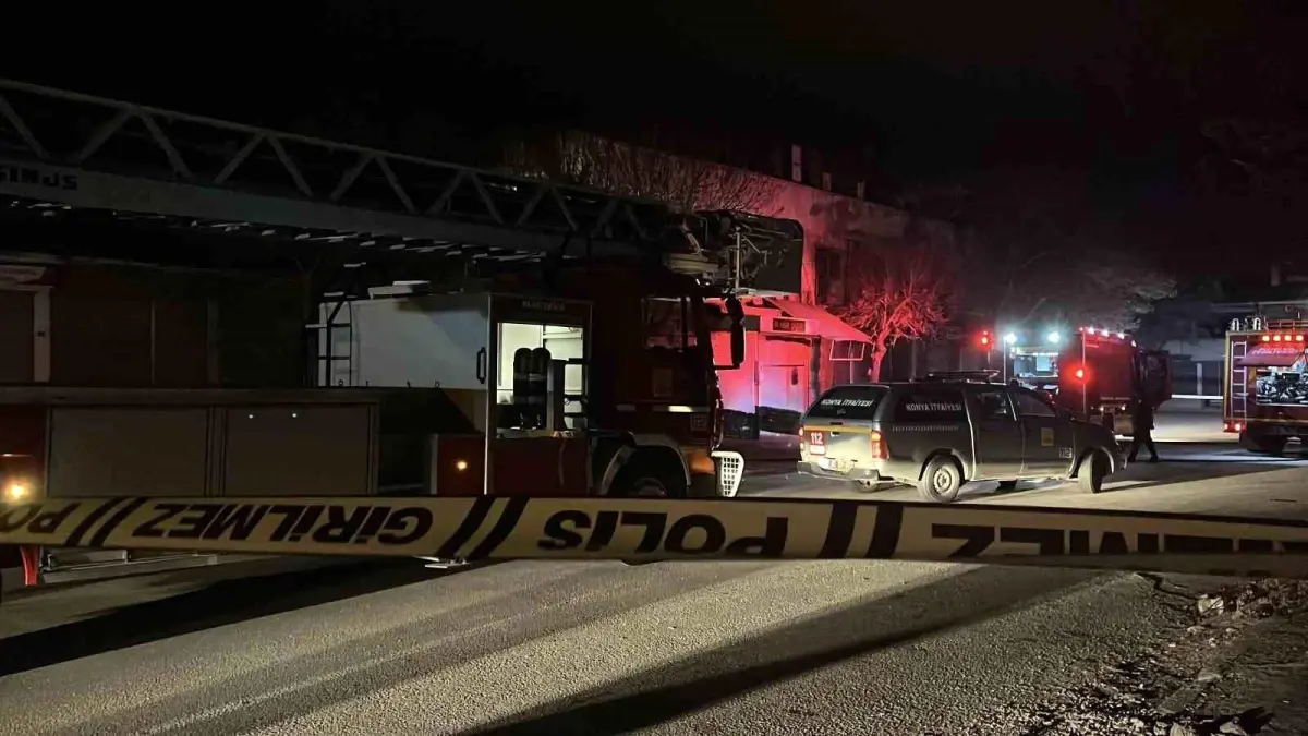 Konya'da Tüp Patlaması Sonucu Çıkan Yangında Yaşlı Adam Hayatını Kaybetti